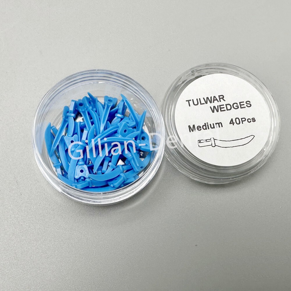 Dental Tulwar Wedges Disposable Tooth Gap Sectional Matrix Refill Plastic