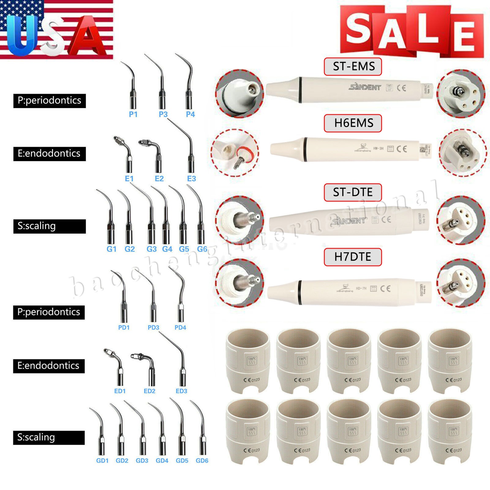 Dental Piezo Scaler Tips Torque Wrench Key for EMS Woodpecker/ DTE SATELEC tips