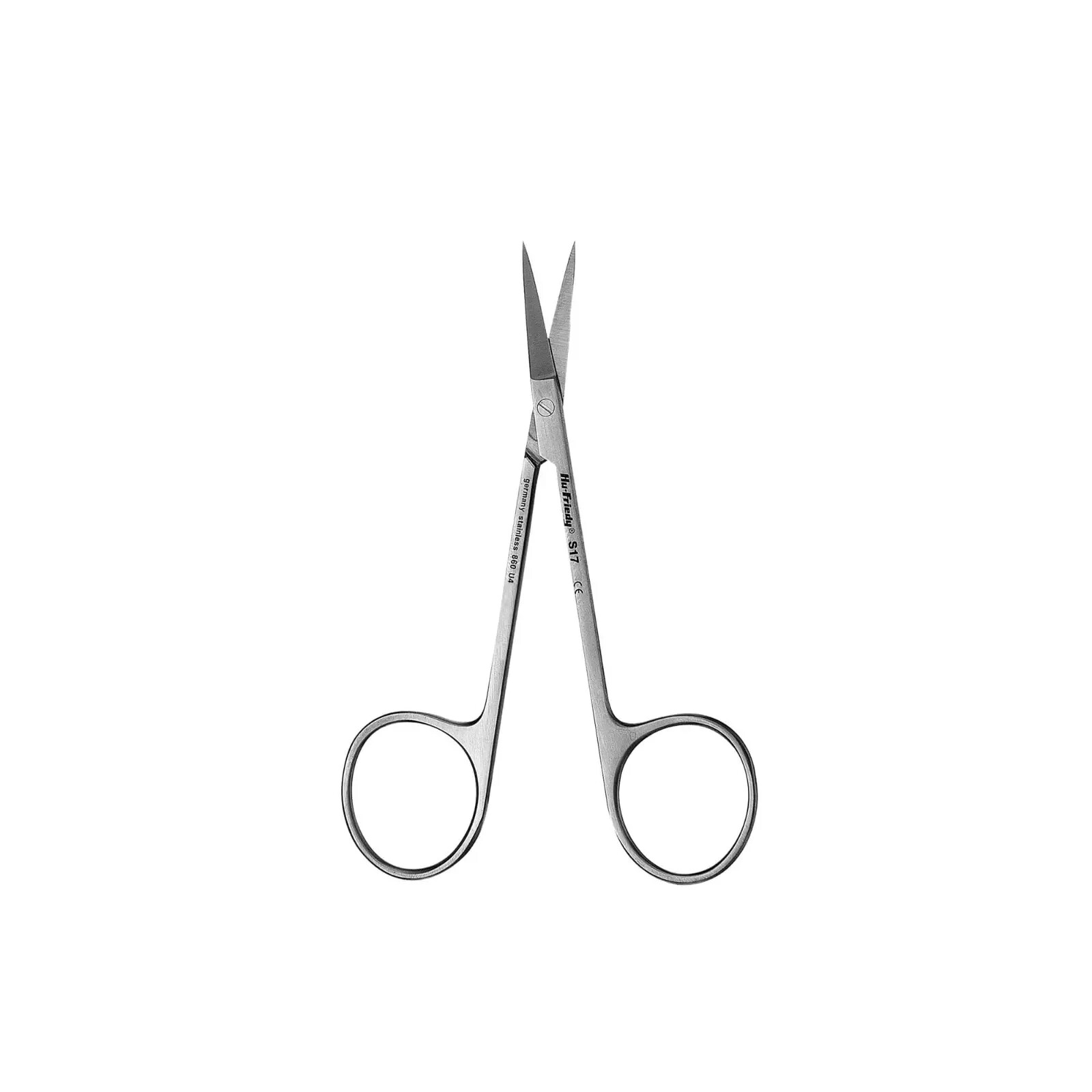 Hu-Friedy #17 Iris Streight 4.5″ Surgical Scissor #S17 (German Stainless Steel)