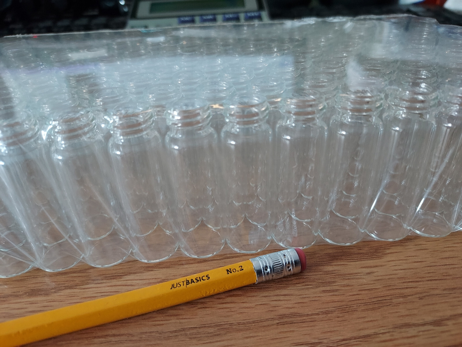 FISHERBRAND Vials screw thread cap (15.5x50mm) 1.5 Dram # 03-339-21C, Qty. 144