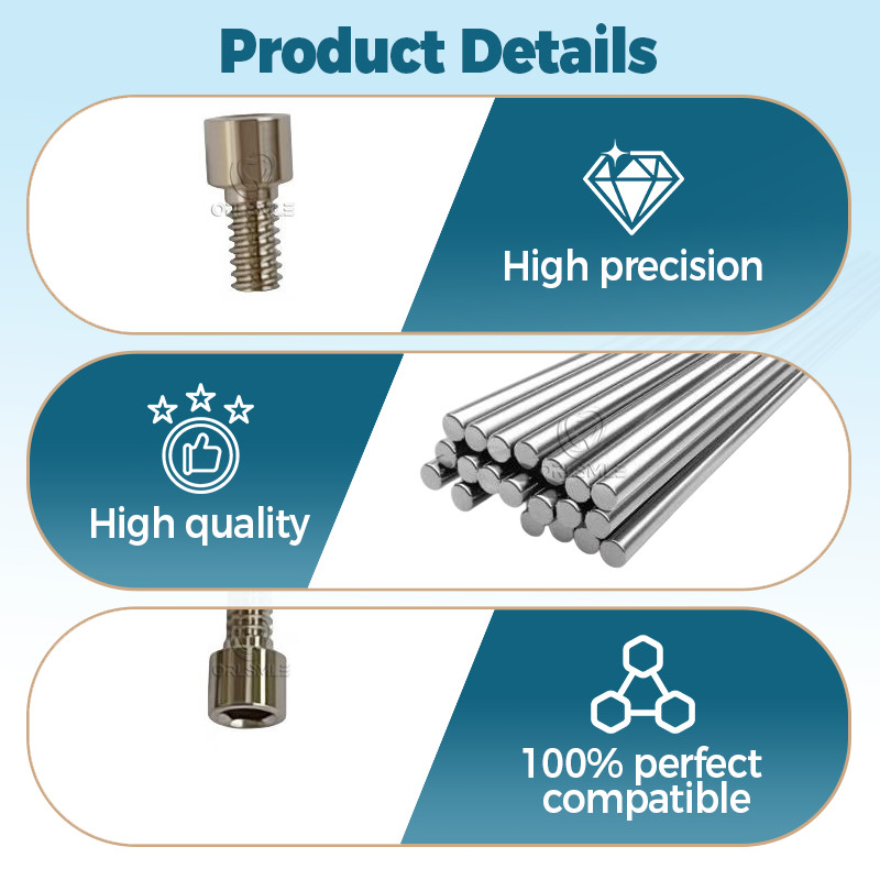 10 pcs Titanium abutment screw multi unit Ti screw compatible with C-TECH