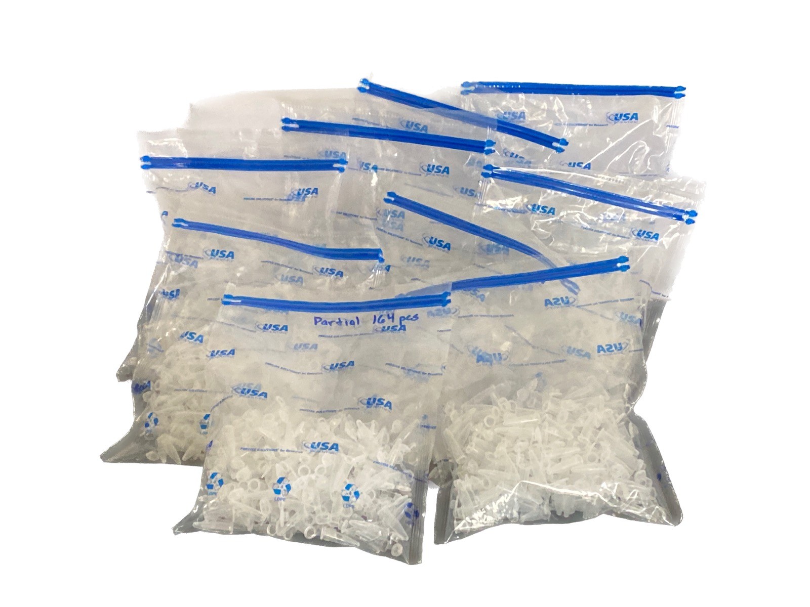 (1764) USA SCIENTIFIC 0.5mL Graduated Clear Conical Centrifuge Tubes w/ Snap Cap
