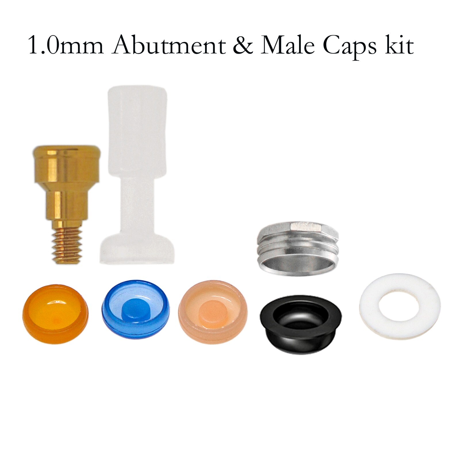 US Mis Adin Zimmer Screw-Vent 3.5 Locator Abutment Male Cap Inserts For 1-5mm GH