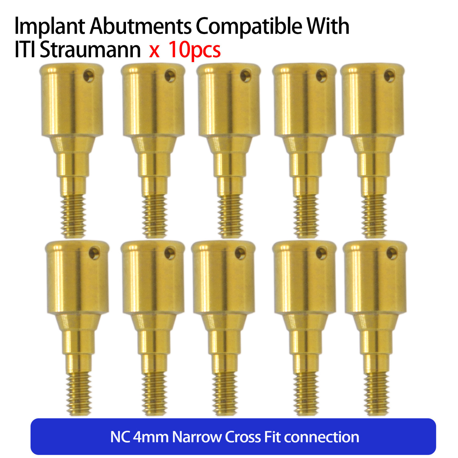 Dental Locator NC Attachment Abutment for ITI Straumann AH=3mm 4mm 5mm Removable
