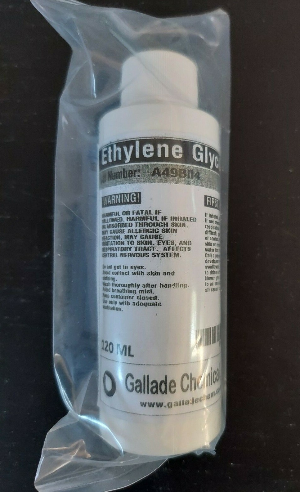 High quality Ethylene glycol Grade 99.9% 120ml
