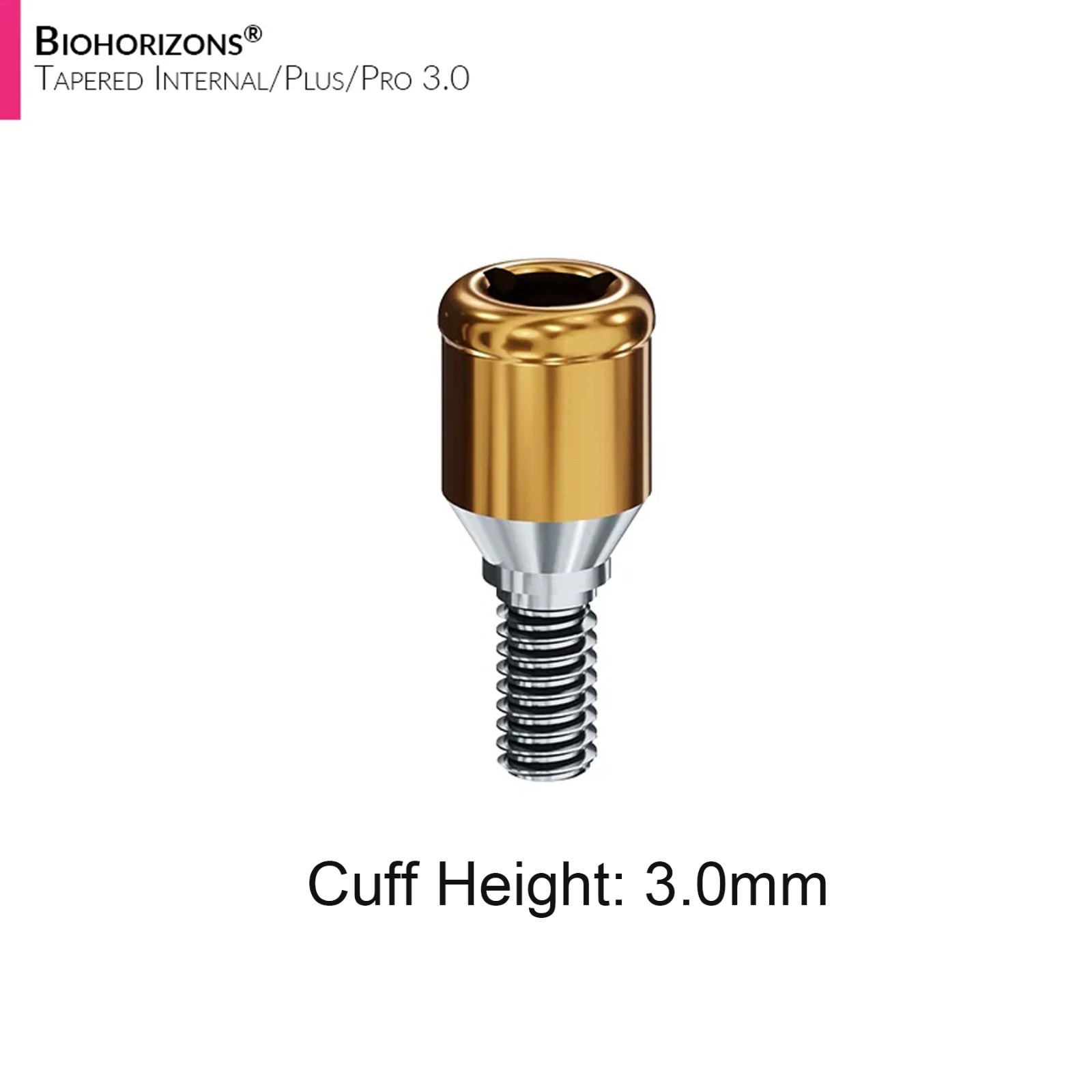 Fit ZEST Locator Anchor Legacy Abutment 3.0 Int Hex BioHorizons Tapered Pro Plus