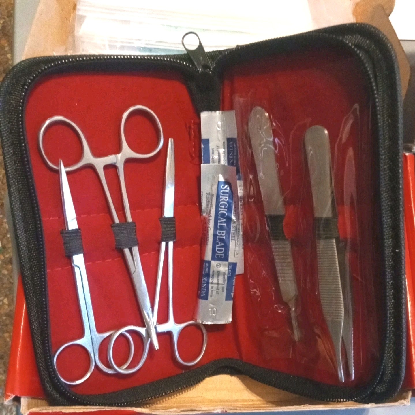LOT 2+ Practice Suture Kit Sets Medical Veterinary Student Training total 52 pc