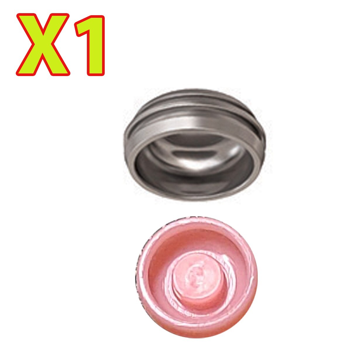 Overdenture Abutment Removable Metal Male Caps Inserts Soft Pink 3.0 lbs