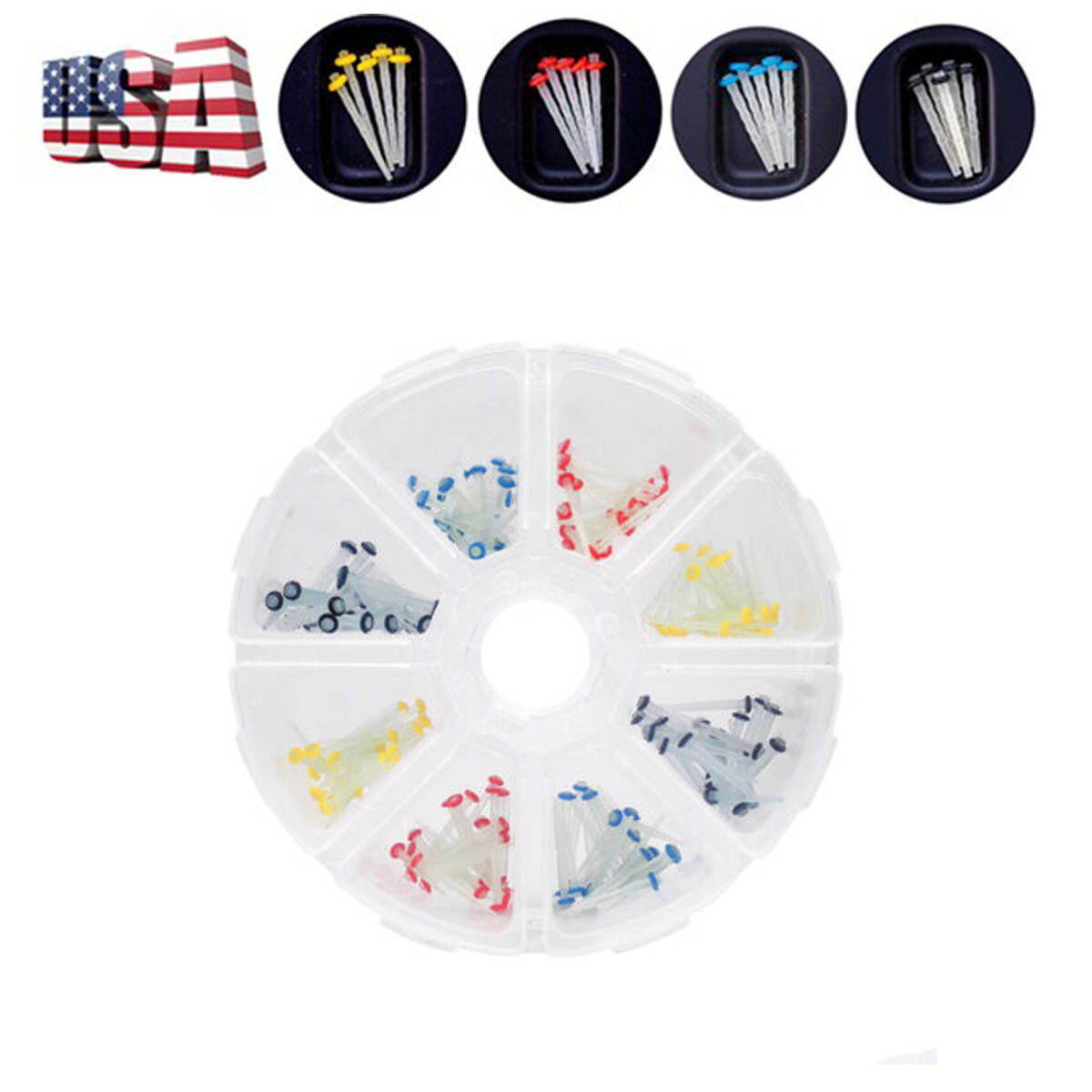 USA Dental Fiber Post Glass Quartz Teeth Restorative 1.0 1.2 1.4 1.6 1.8mm