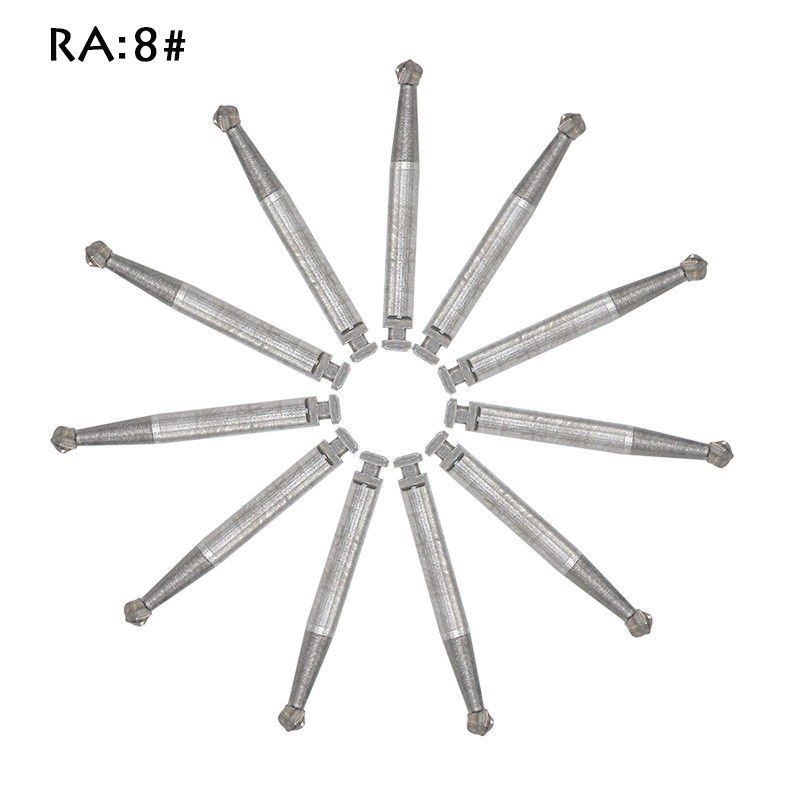 Dental Tungsten Steel Carbide Burs RA 1-8 For Low Speed Contra Angle Handpiece