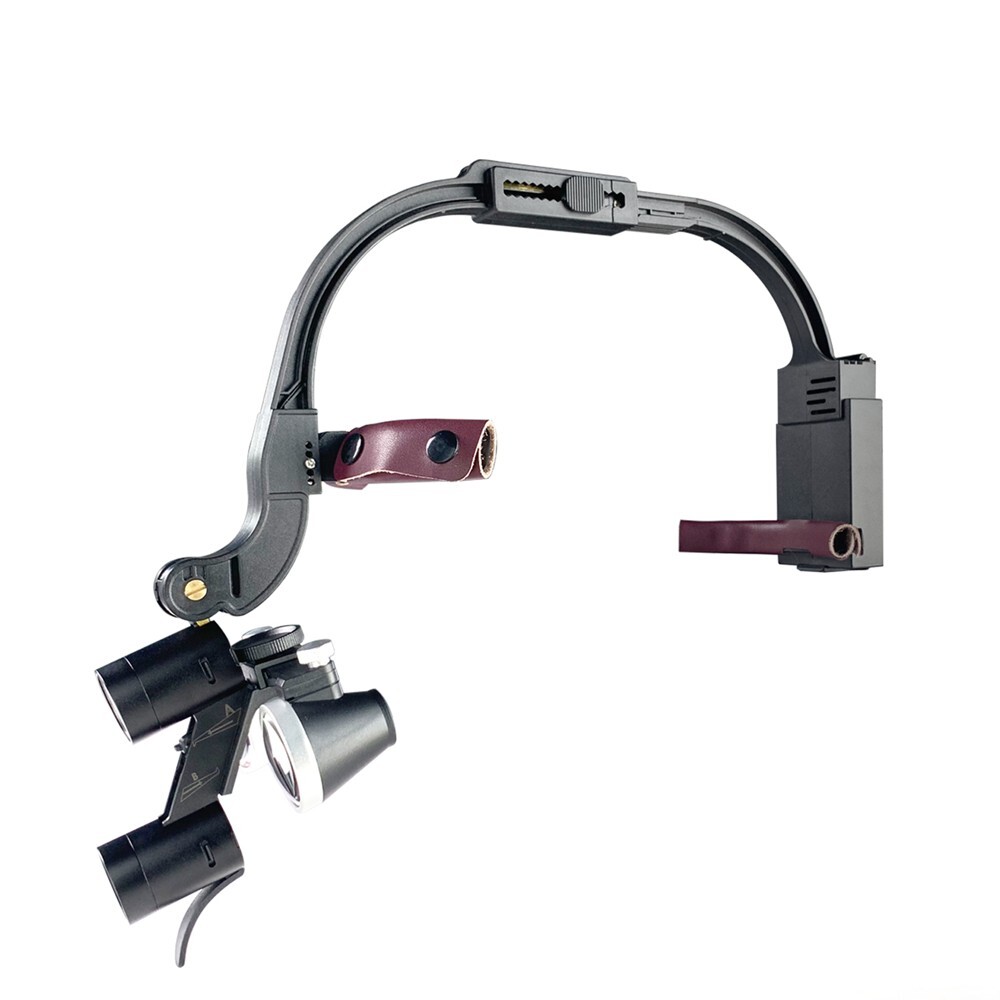 Double LED Head Light Cordless Headband Dental Endo Oral Surgical Loupes 3.5X