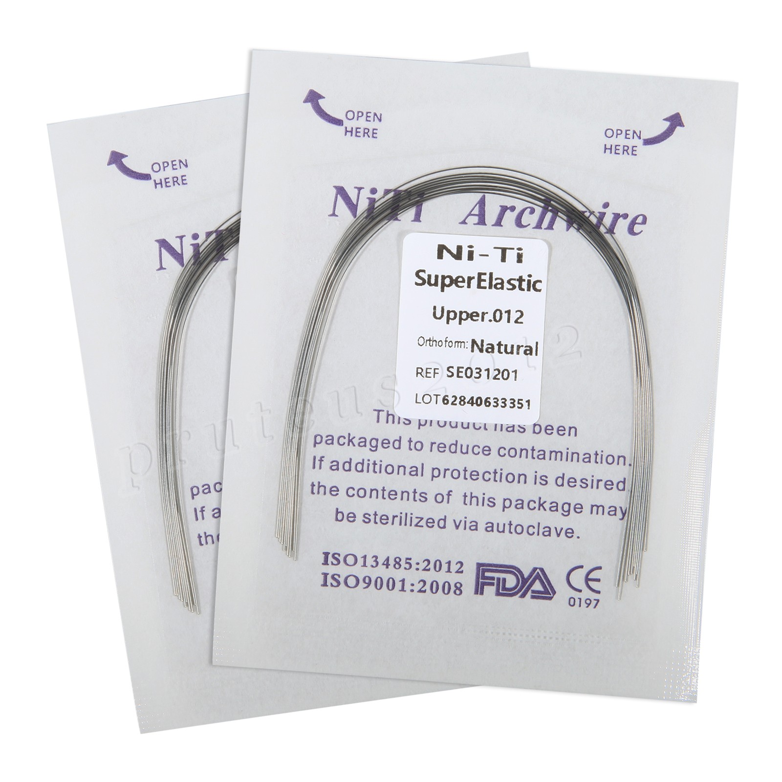 Dental Orthodontic Super Elastic Wire Niti Round Arcos Arch Wires Natural Form