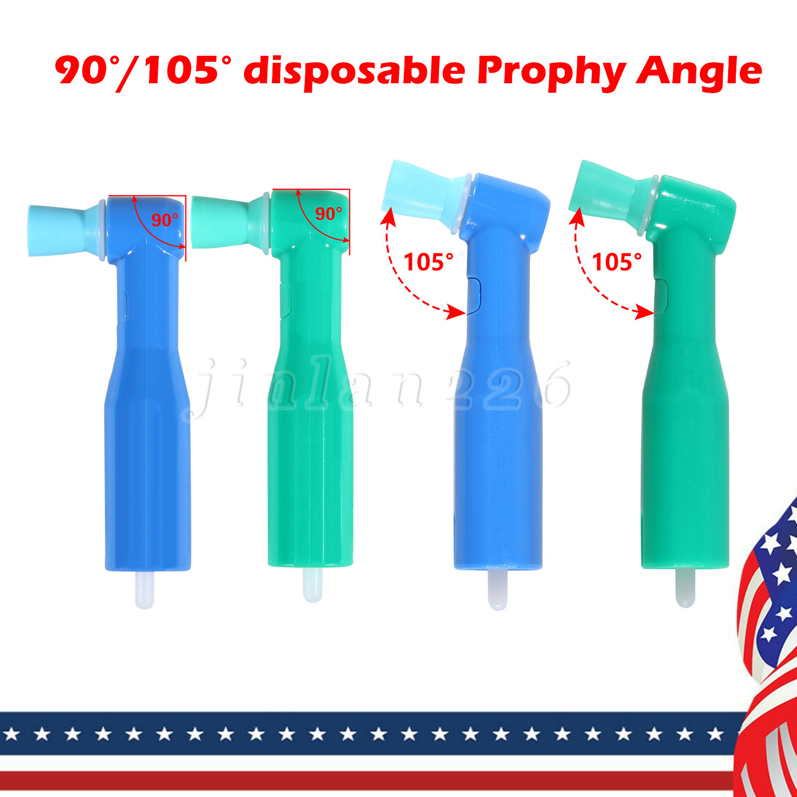 Prophy Angles Soft/Firm Cups 100/pk Top Quality Dental Disposable Prophy Angle