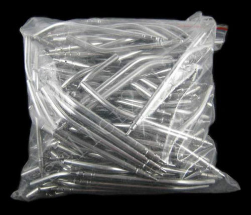 50pcs Dental Air Water Spray Triple Syringe Metal Nozzles Tips Tube Autoclavable