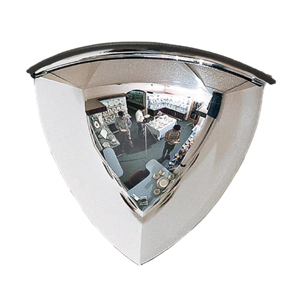 StartFine 19 Inch Quarter Dome Mirror 1/4 dome 90° 20″ Diameter, Silver