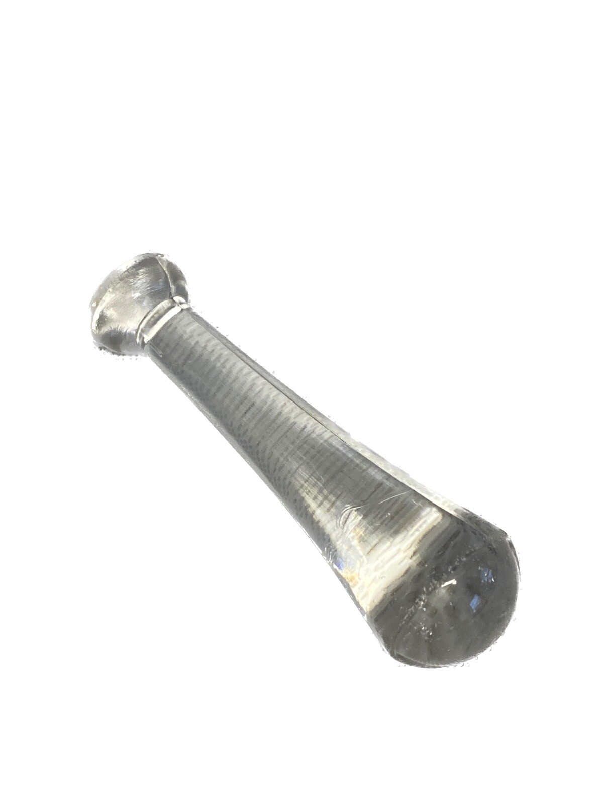 Laboratory Glass 1oz Pestle 80.7mm L x 23mm OD Grinding Surface