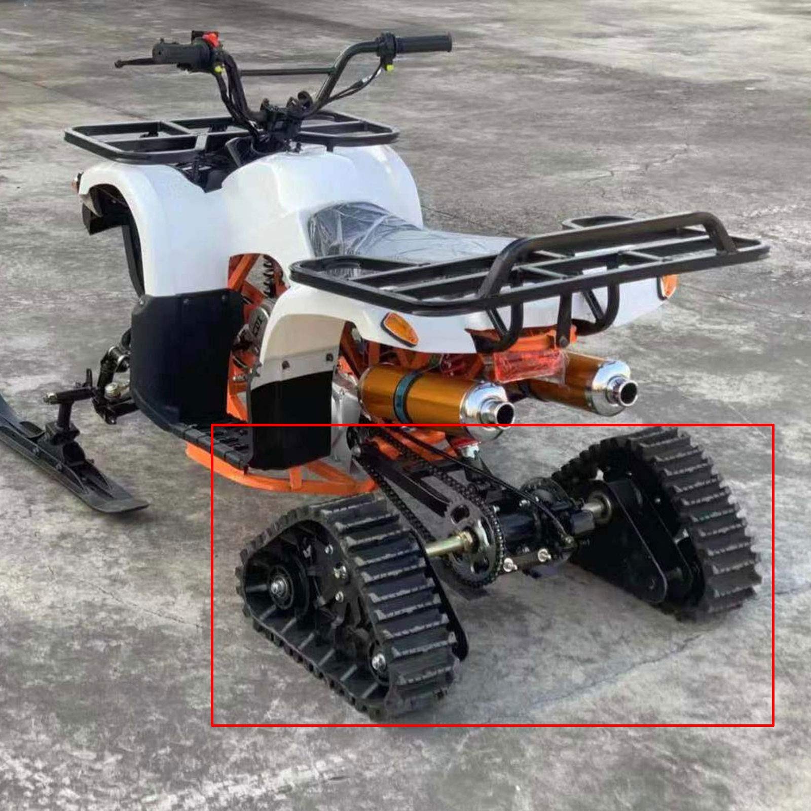 Rear Axle Track Kit 600mm 23.6in Go Kart Buggy Quad ATV Snow Sand Snowmobile