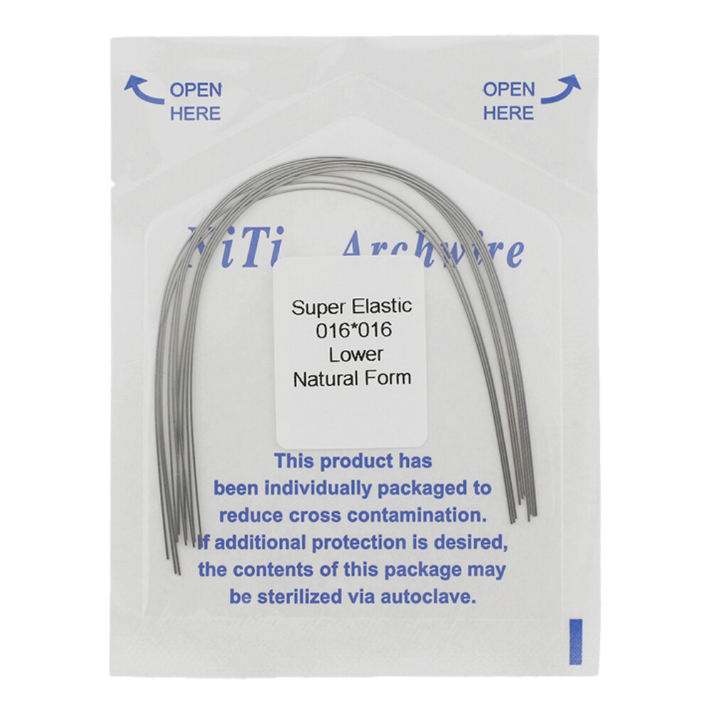 Orthodontic Arch Wire NiTi Stainless Steel Archwires Round Rectangular Natural