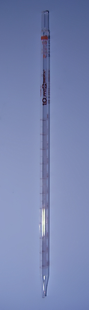 10 mL MOHR MEASURING PIPET in 1/10 mL SIBATA CLASS “A”