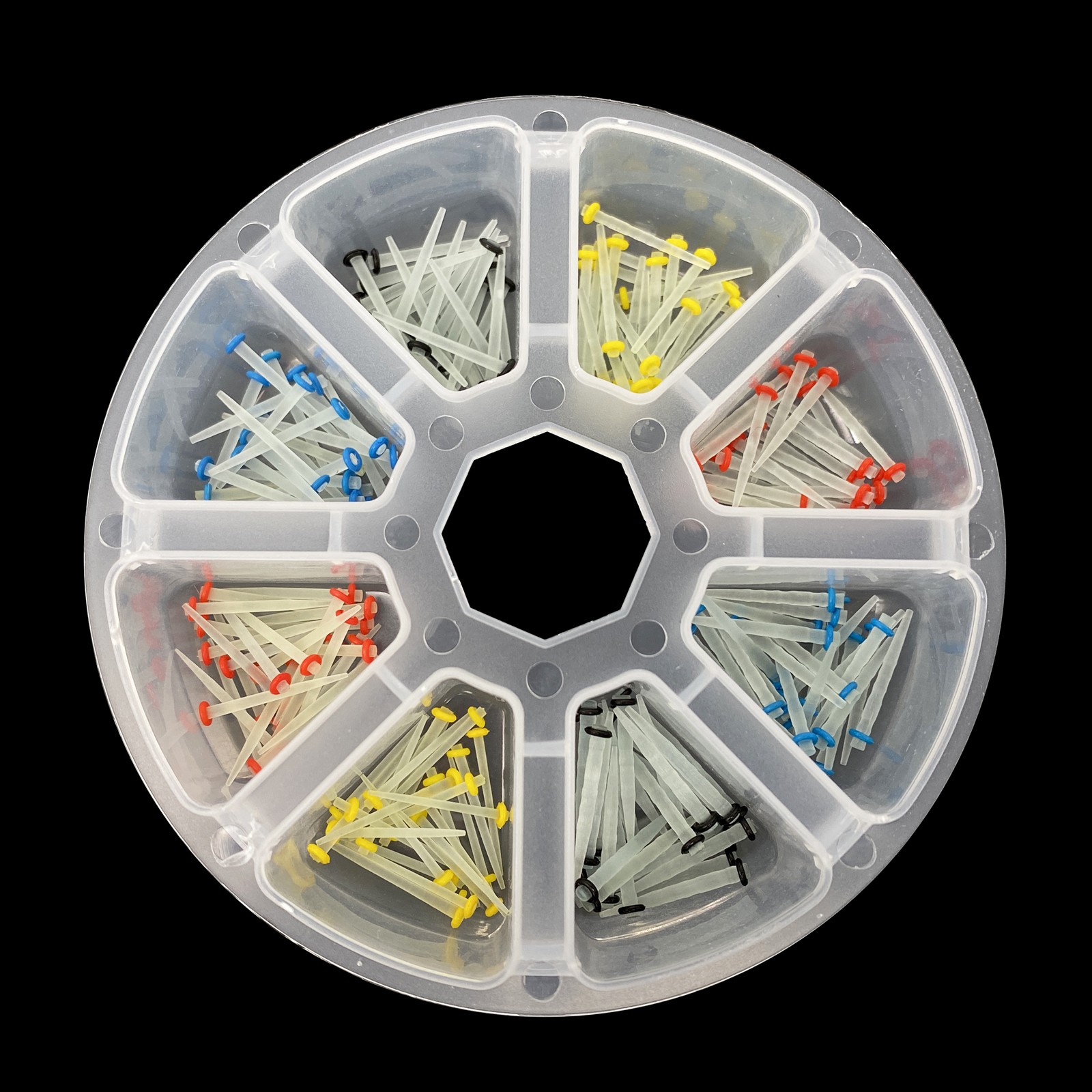 200 Pcs Dental Fiber Post Quartz Teeth Restorative 1.2 1.4 1.6 1.8mm Posts