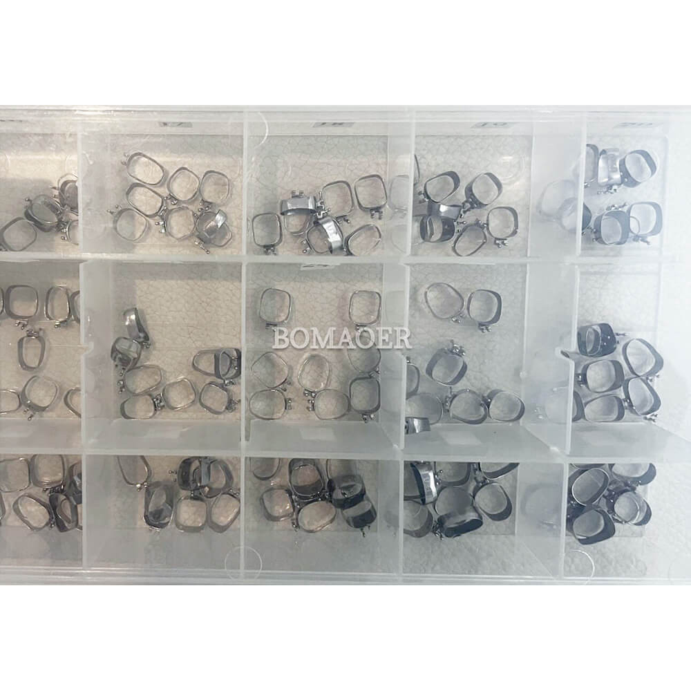 1 Box Dental 144pcs Orthodontic Pre-molar Band 15-32# with No Hook Brackets