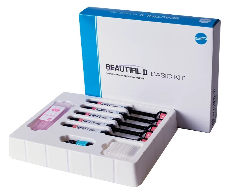 Shofu Beautifil Basic Kit Nano universal Composite kit 5x4gm and Bond 6ml Dental
