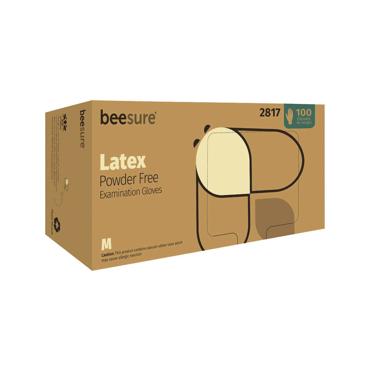 BeeSure Latex Gloves (Pkg. 100)