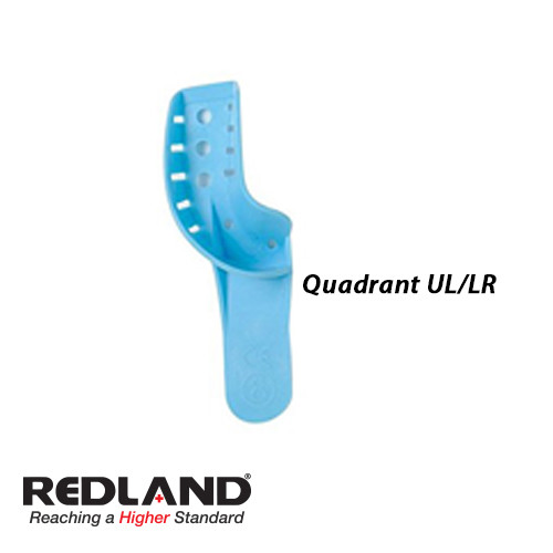 Dental Impression Trays #8 Quadrant UL/LR Perforated 12 Pcs/Bag