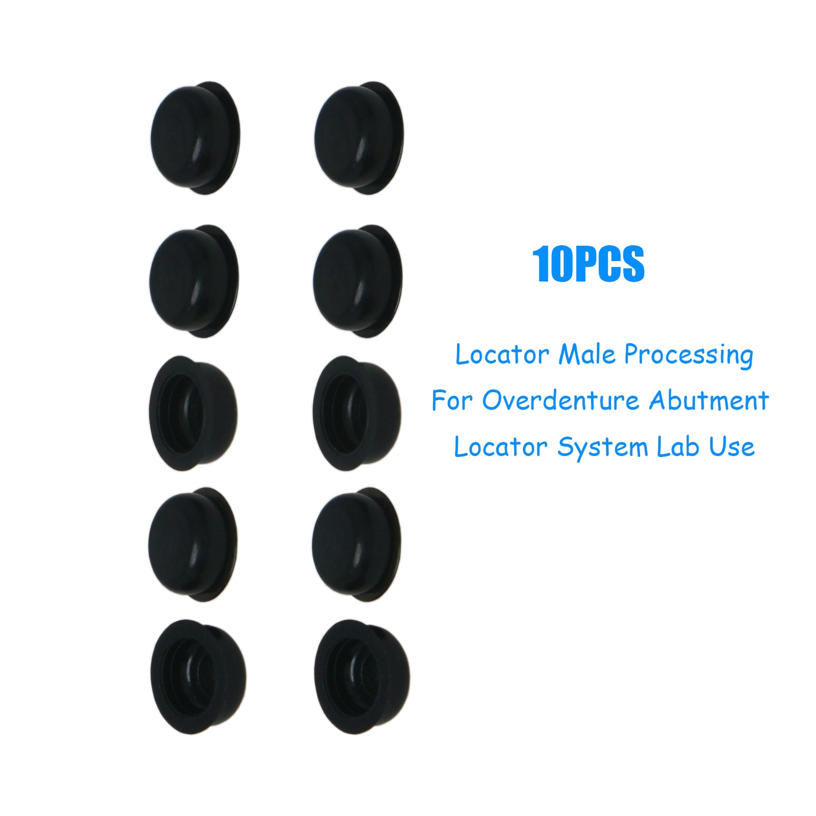 US Dental Locator Overdenture Abutment & Caps Fits Nobel/Hiossen/Zimmer/MIS/TSV