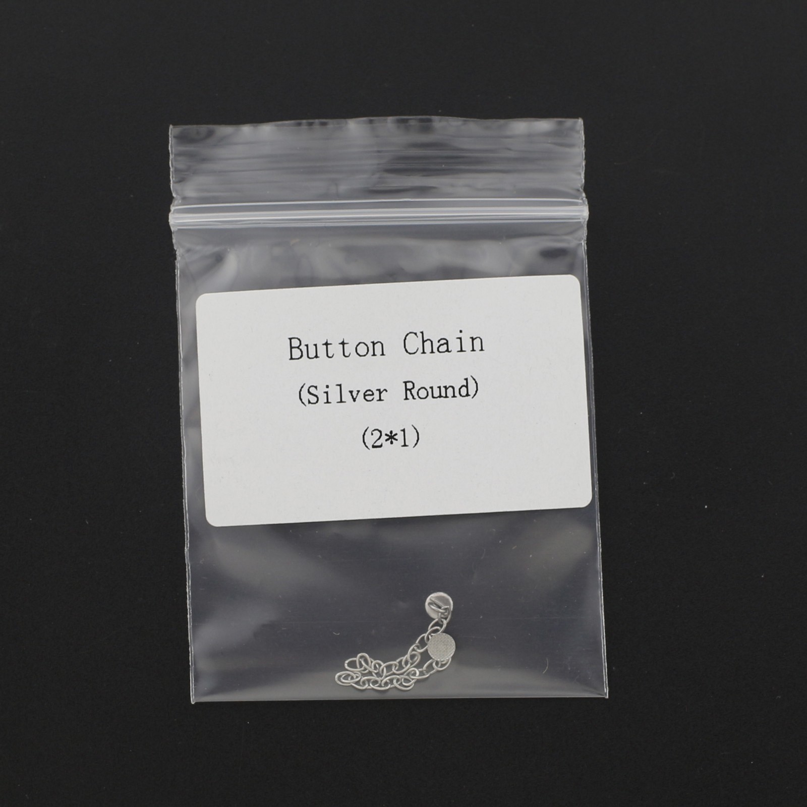 Dental Orthodontic Bondable Round Button Traction Chain Silver Gold 2pcs/pack