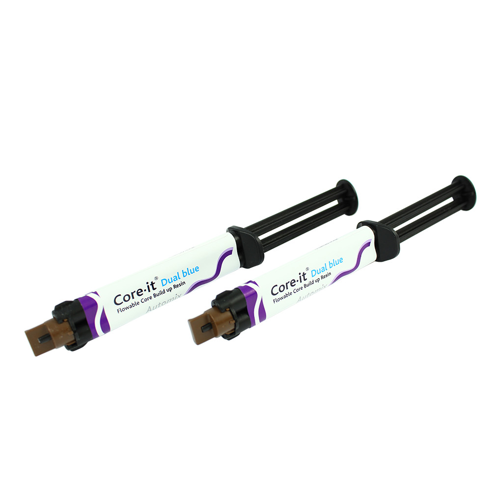 Dental Spident C0re it Flowable Composite Build-up Resin Syringes 2x10g