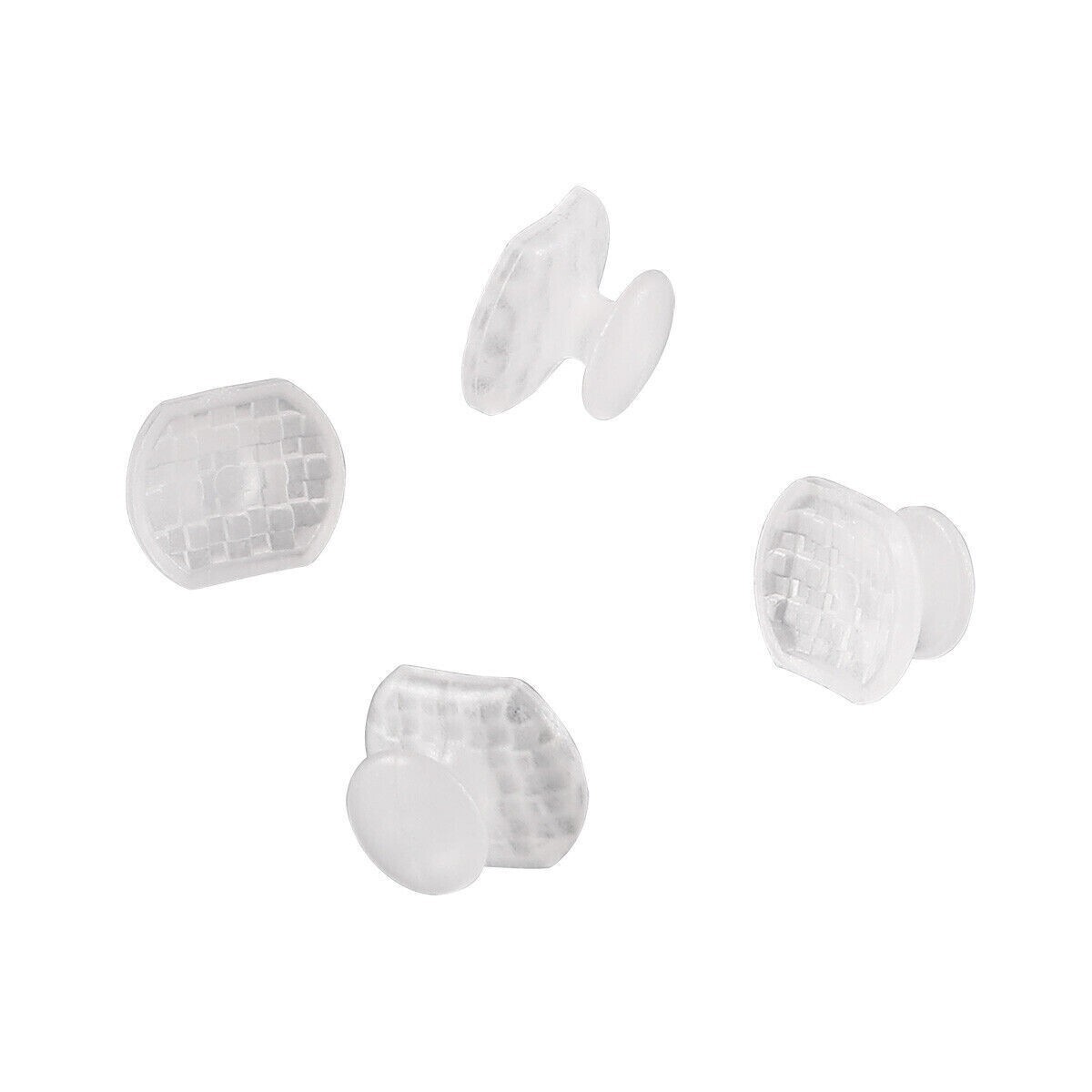 Dental Orthodontic Clear Transparent Ceramic Lingual Button Rectangular Base 10X