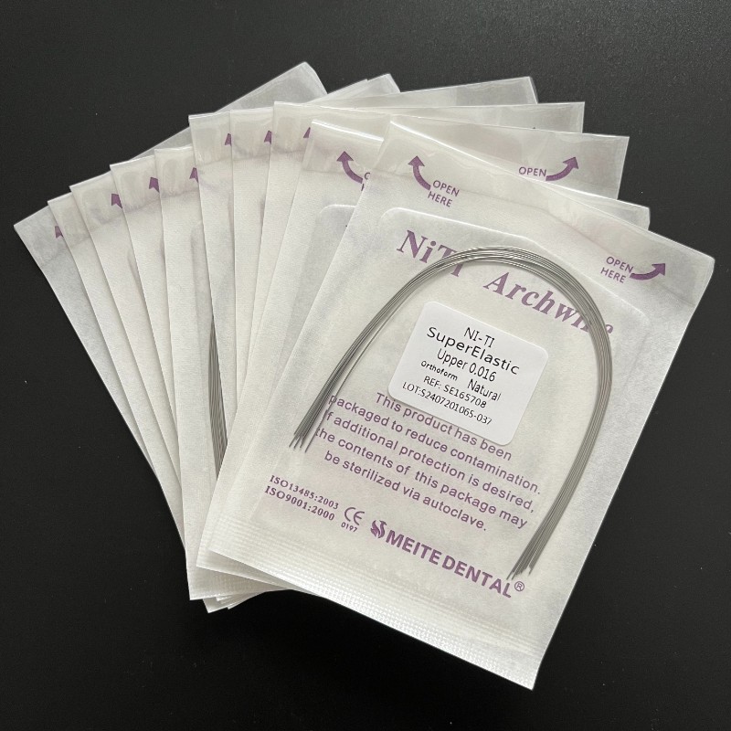 50 Packs Dental Orthodontic Super Elastic NITI Arch Wires Round Natural Form