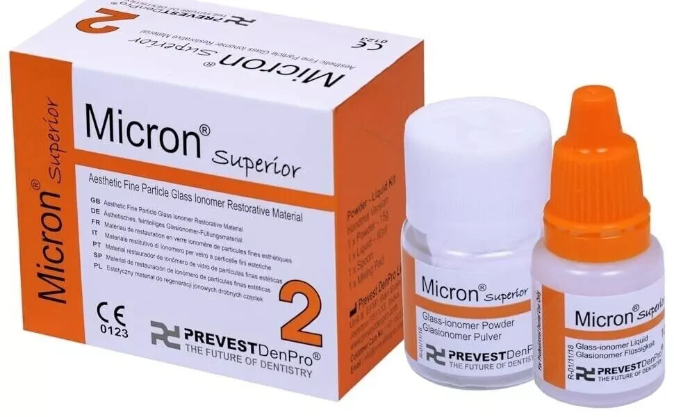 Prevest Denpro Micron Superior2 Glass Ionomer Dental Cement Permanent Resto GIC