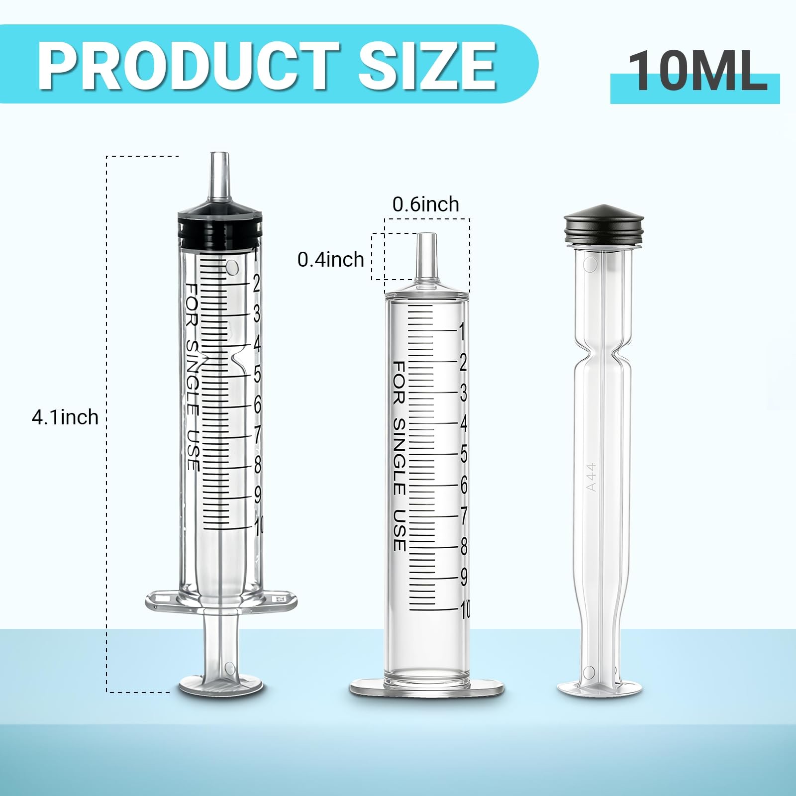 100 Pack 10 ml syringe, Versatile 10ml oral syringes, Perfect syringe for jel…