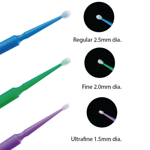 100x Dental Disposable Materials Micro Brush Applicators Regular/Fine/Ultrafine