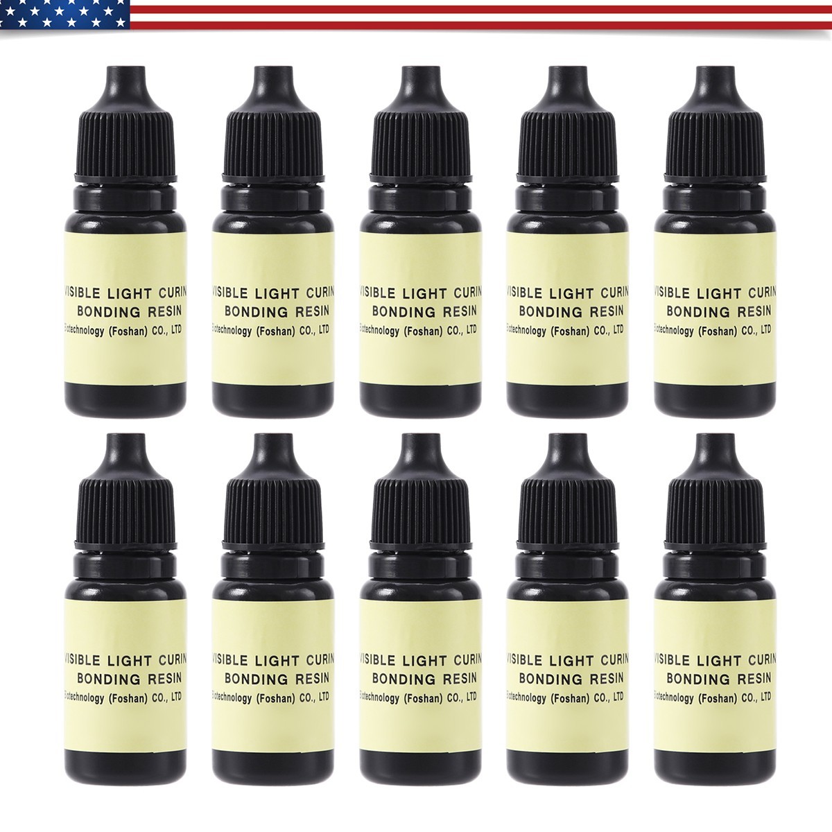 10x Dental Visible Light Curing Adhesive Resin Adhesive for Dentin & Enamel 5ml