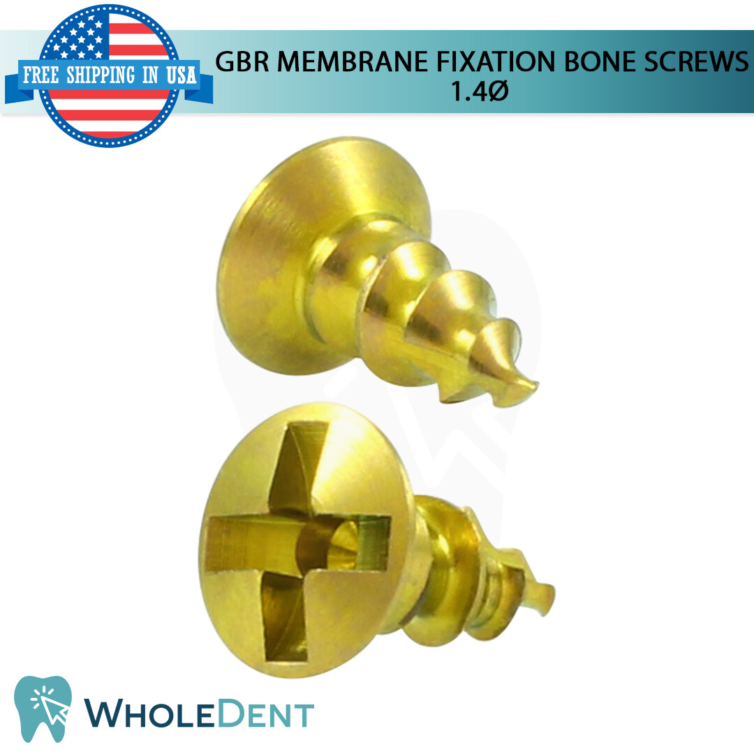 GBR Self Tapping Titanium Membrane Fixation Bon Screw Ø1.4mm, Dental Im plant