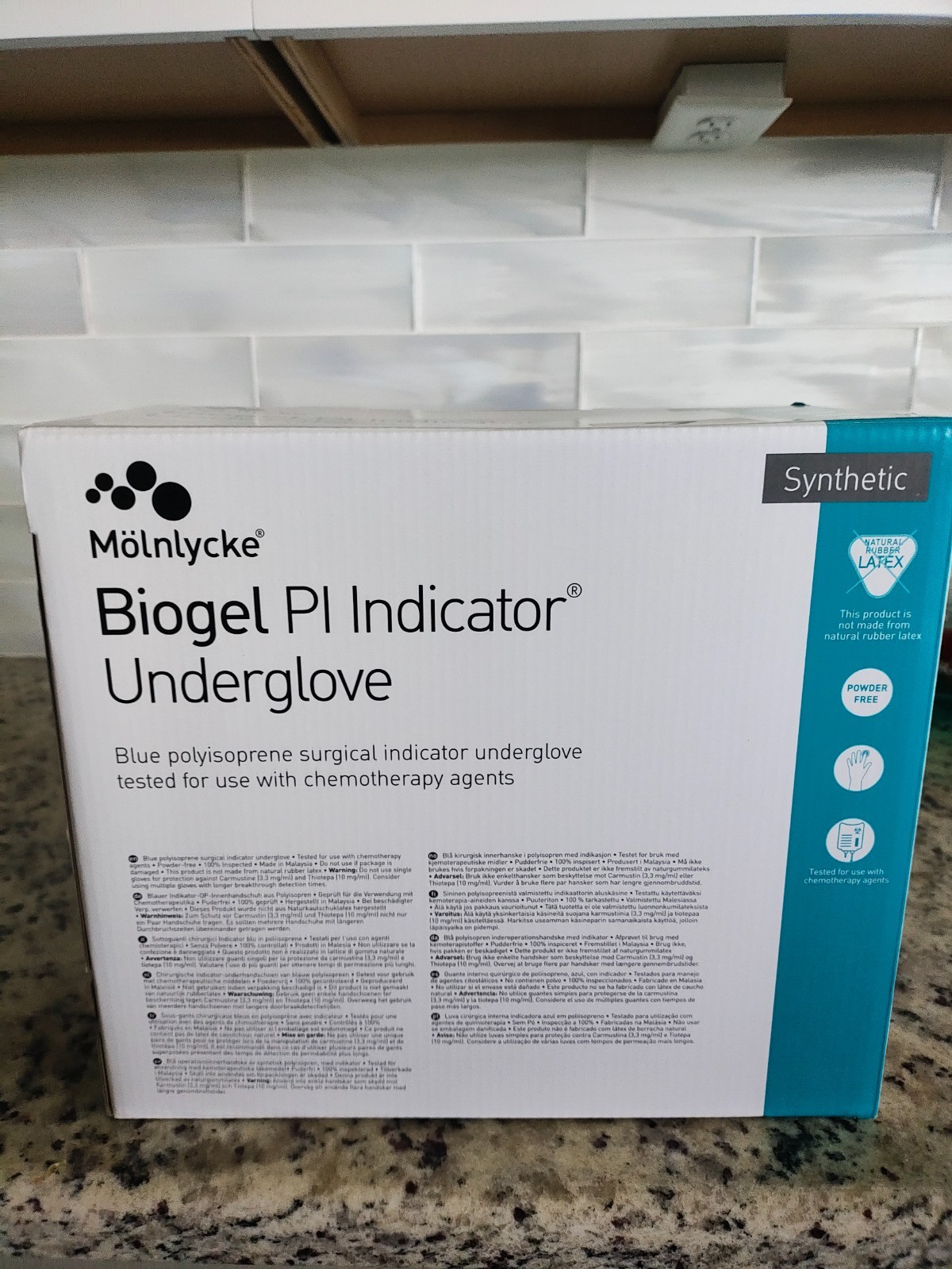 Molnlycke Biogel PI Indicator Underglove Size 7 Polyisoprene 41670 NEW 50 Pairs