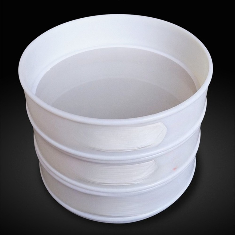 New 8-500 Mesh 2.5-0.03mm Aperture Lab Standard Test Sieve PVC Nylon Dia. 20cm