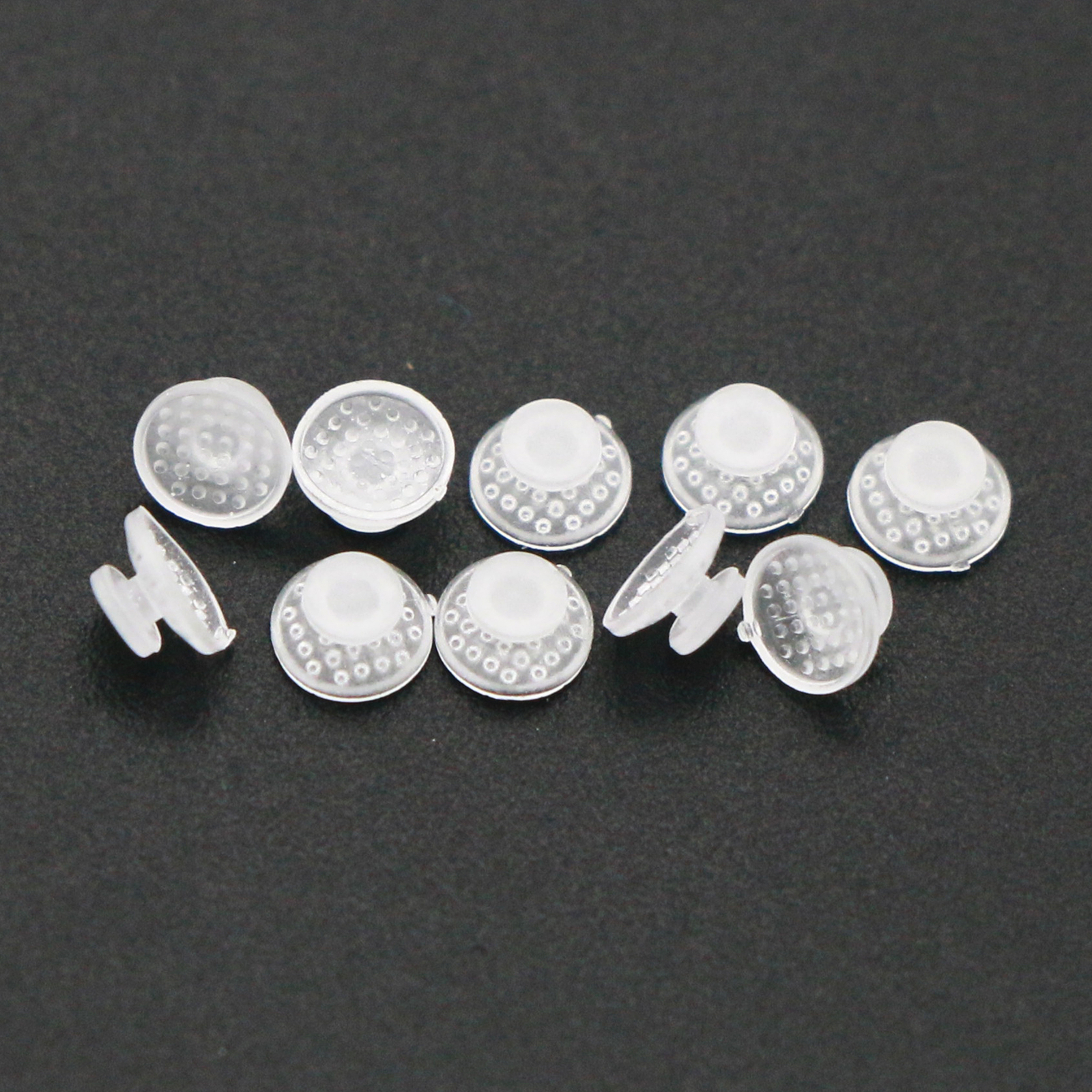 Dental Orthodontic Ceramic Clear Lingual Button Bondable Round Base 10 Pcs/Pack