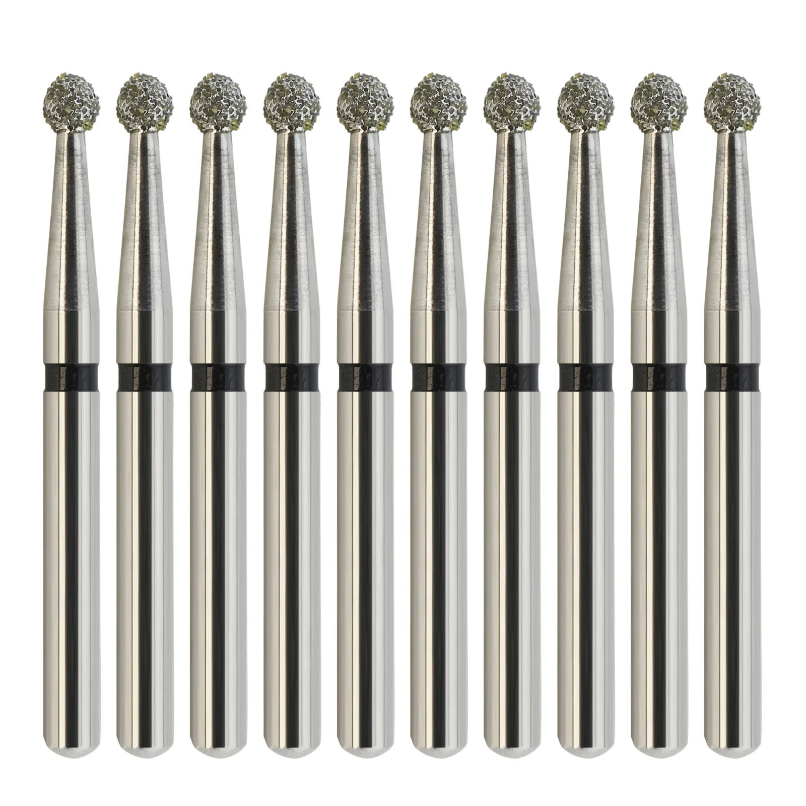 Dental High Speed Surgical Long Round Taper Diamond Burs 10 Burs/Blister 850 856