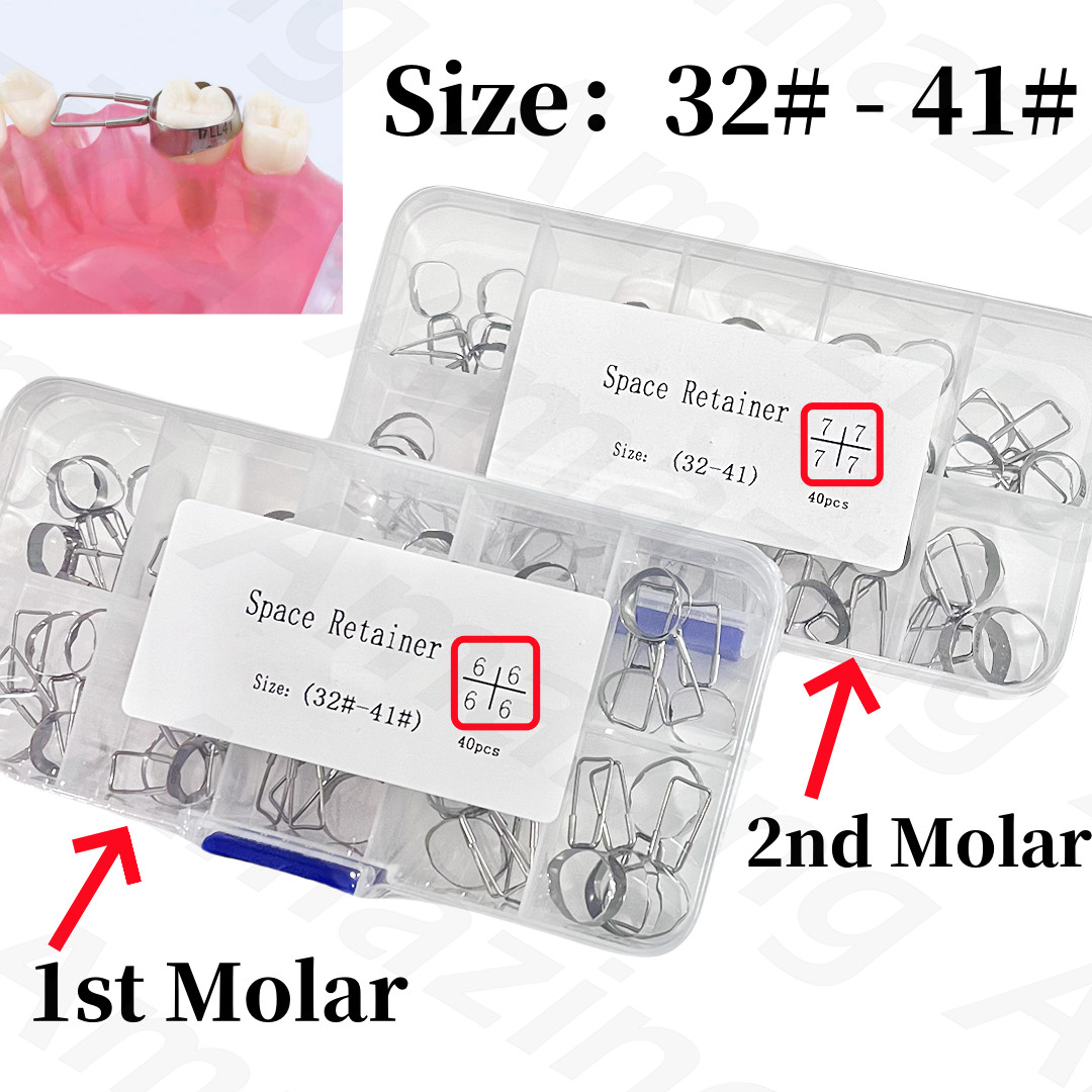 2Boxes Dental Space Retainer Band Molar Adjacent Teeth Maintainer Bands 1st 2nd