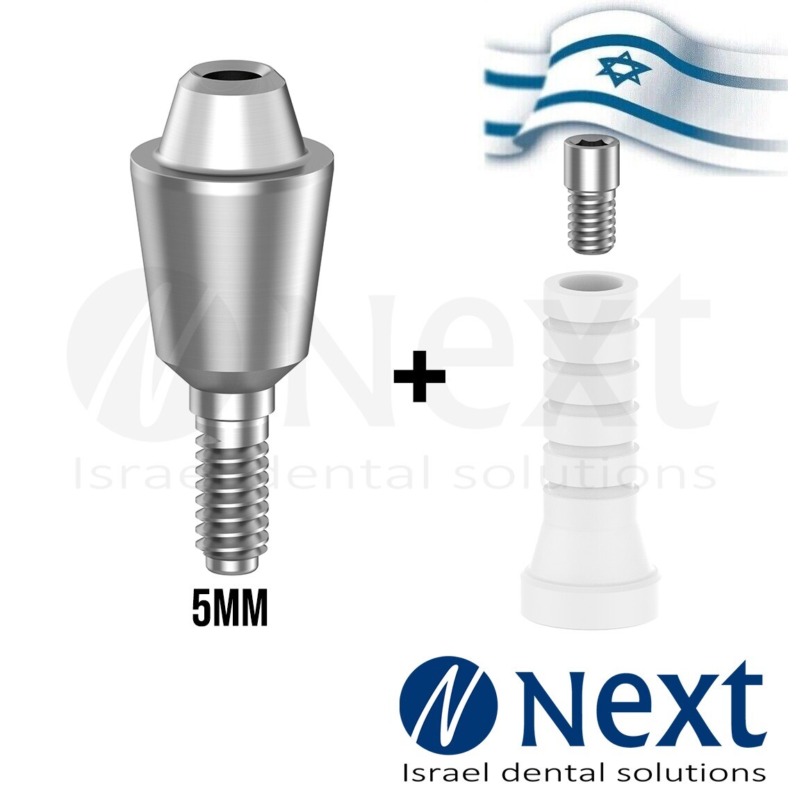 New Straight abutment Multi Unit 5 mm plastic sleeve screw 1.72
