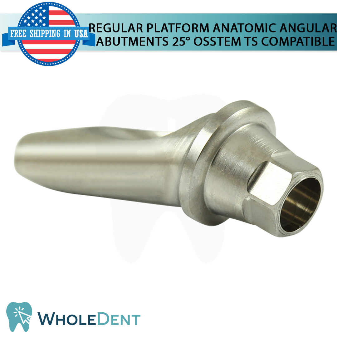 1X Regular Angled Anatomic Abutment 25° Titanium Dental Osstem® TS Compatible