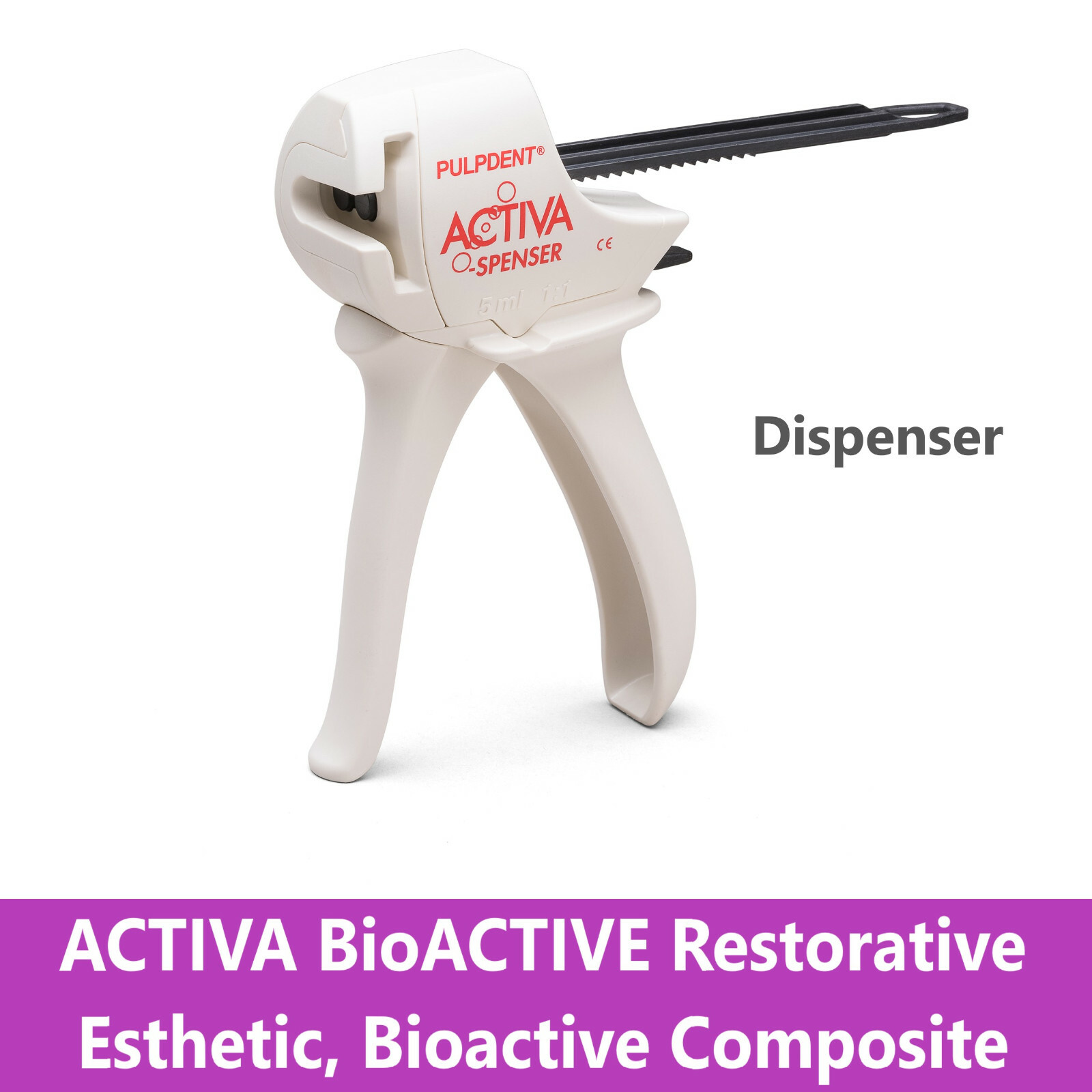 PULPDENT ACTIVA-SPENSER Dispenser For 5mL 1:1 Automix Syringes & Automix Tips