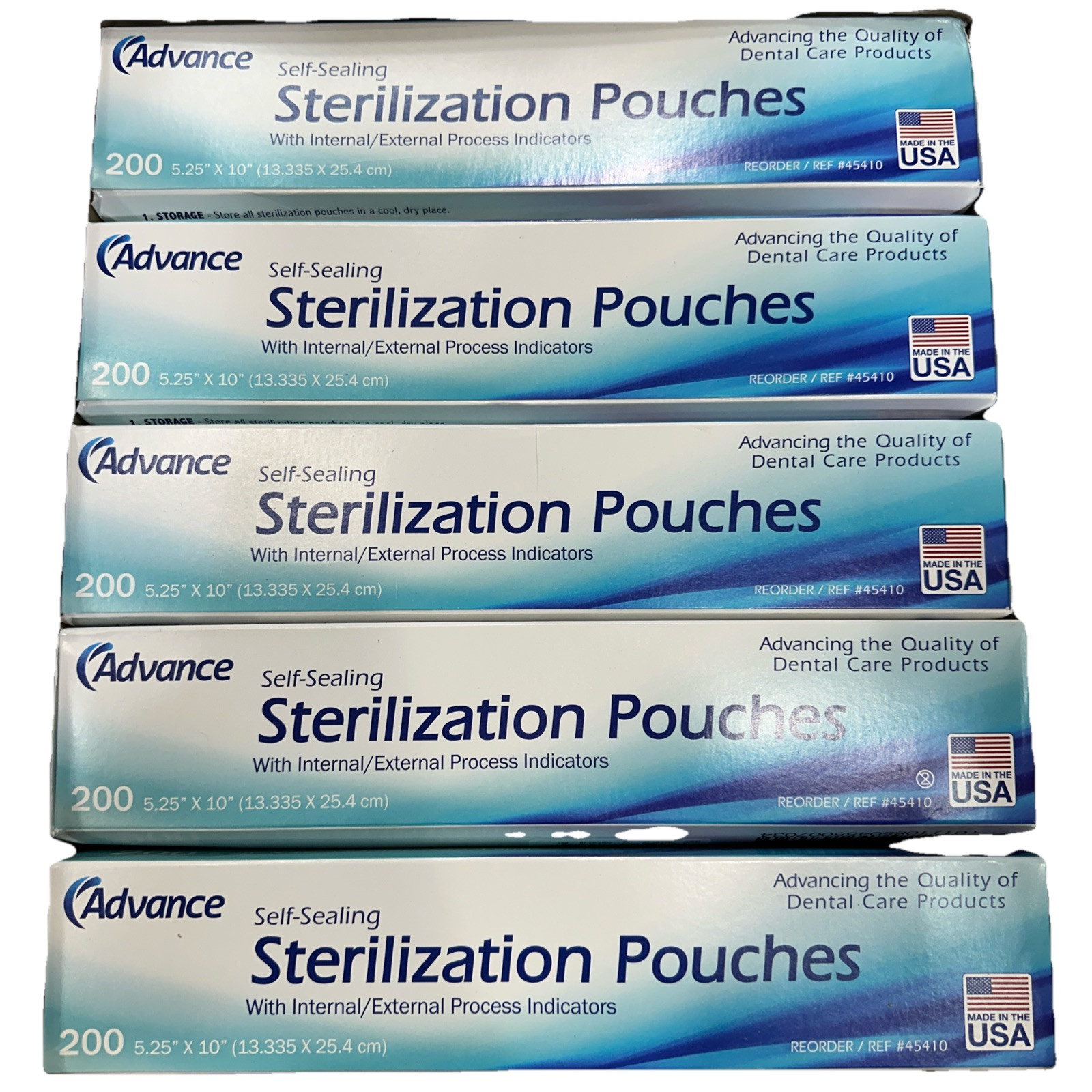 1,000 5.25″ x 10″ Self-Sealing Sterilization Pouches for Autoclave (5 Boxes)