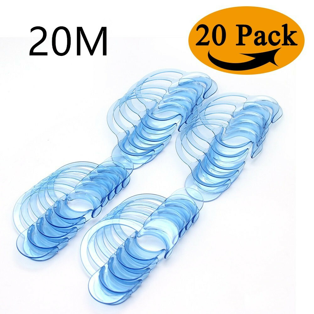 EZGO 20Pcs M Size C-Shape Mouth Opener Dental Cheek Retractor Fun Game Watch