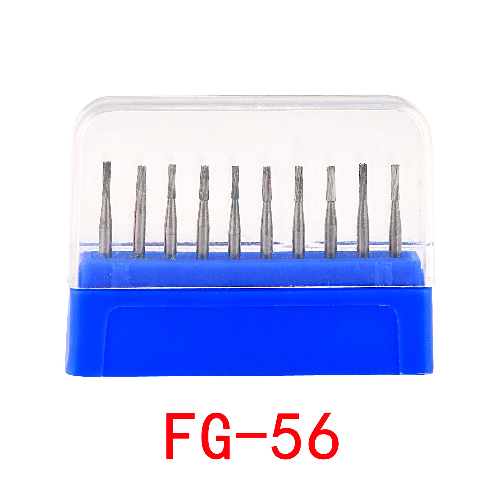 10pcs/box Dental Round Carbide FG Burs for Dental High Speed Handpiece Full Size