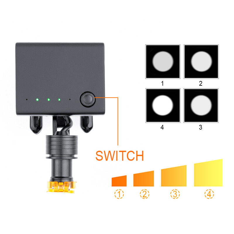 5W Dental LED Wireless Headlight Optical Filter Clip on BinocularLoupe DY-013 CE